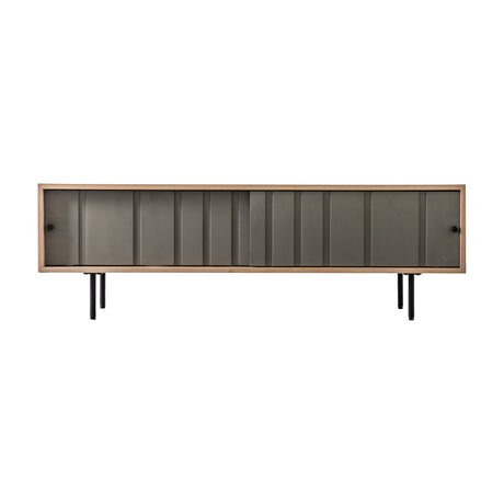 Fuji Media Unit with Sliding Doors – Grey