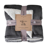 Sterling Fleece Sherpa Throw