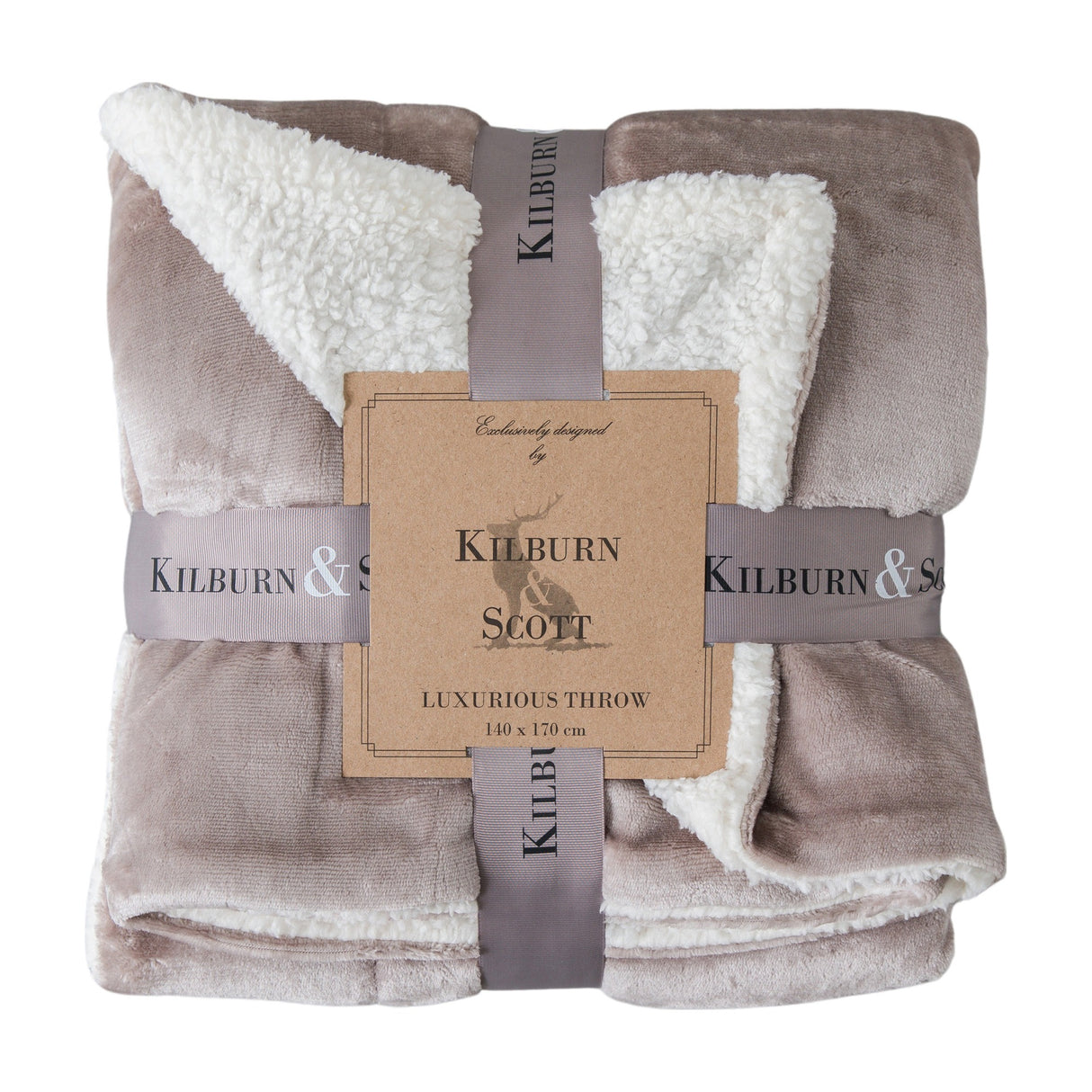 Sterling Fleece Sherpa Throw
