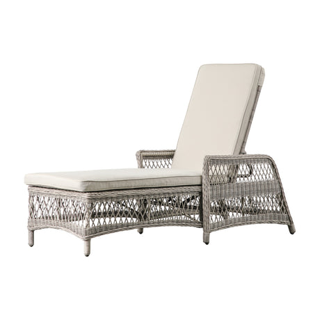 Menton Country Reclining Lounger – Stone