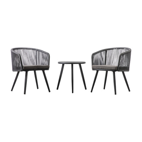Cassis Bistro Set – Charcoal