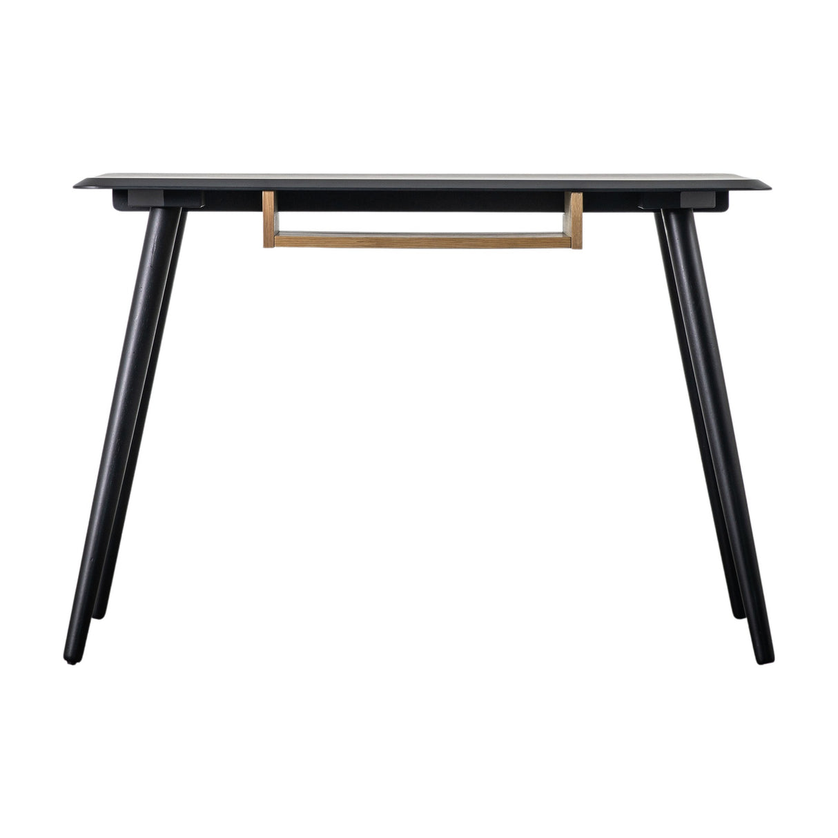 Maddox Desk with Open Shelf – Black