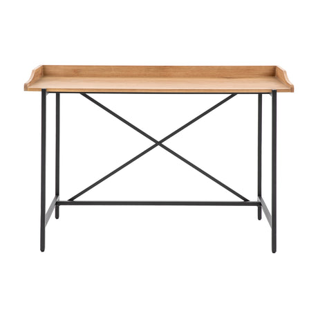 Torrington Desk with Metal Frame – Natural Oak