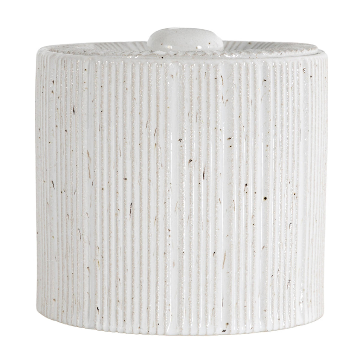 Estrid Ribbed Lidded Jar