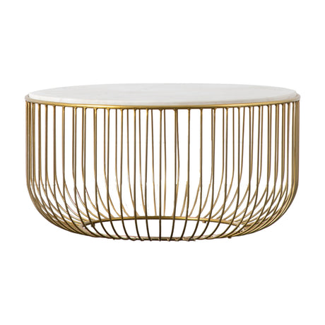 Riley Marble Coffee Table – White