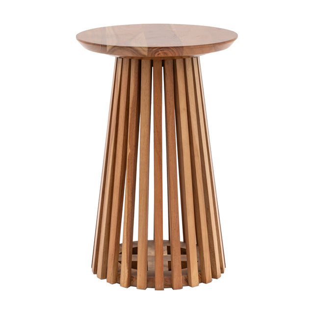 Brookland Slatted Side Table – Natural