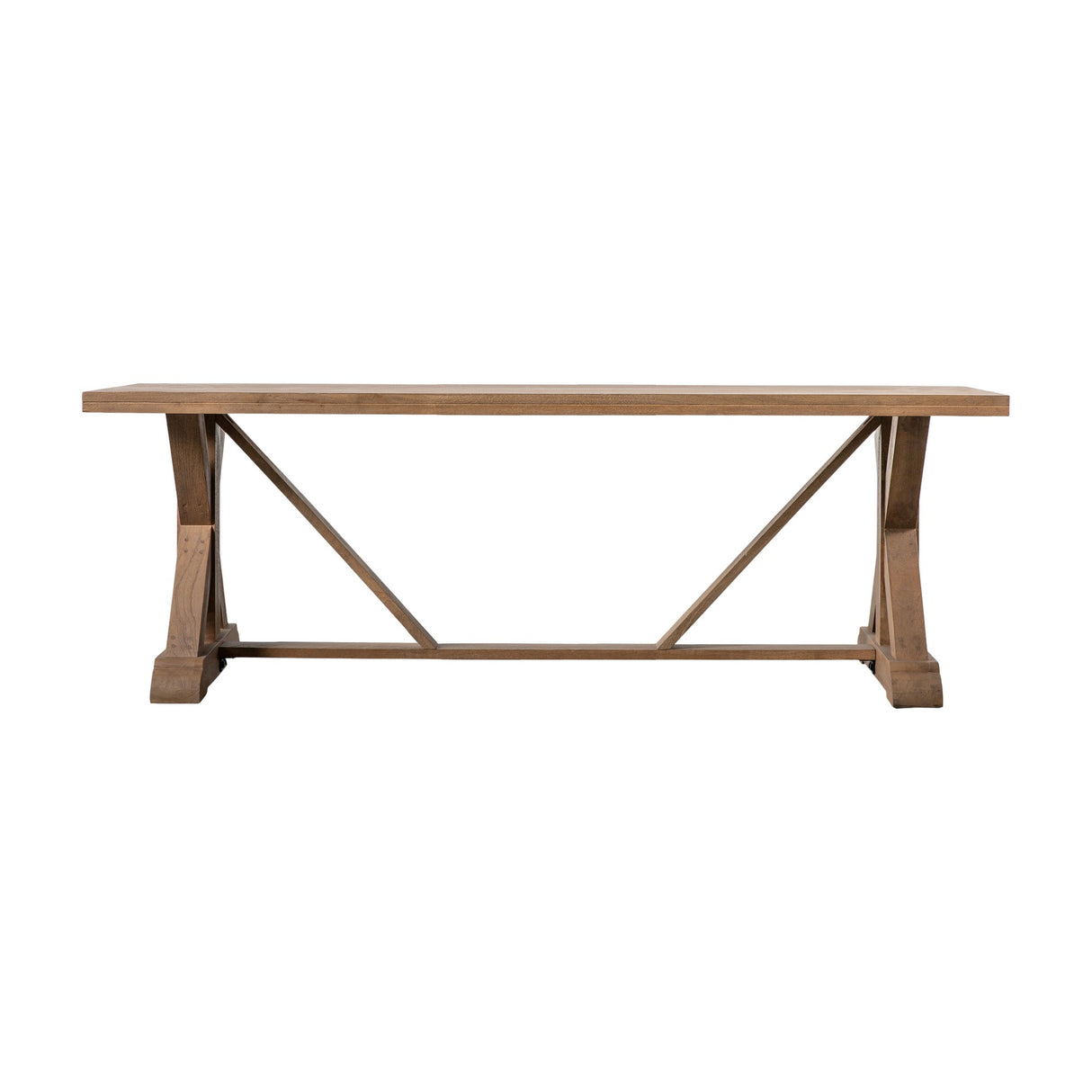 Ashbourne Trestle Dining Table Large – Light Wood