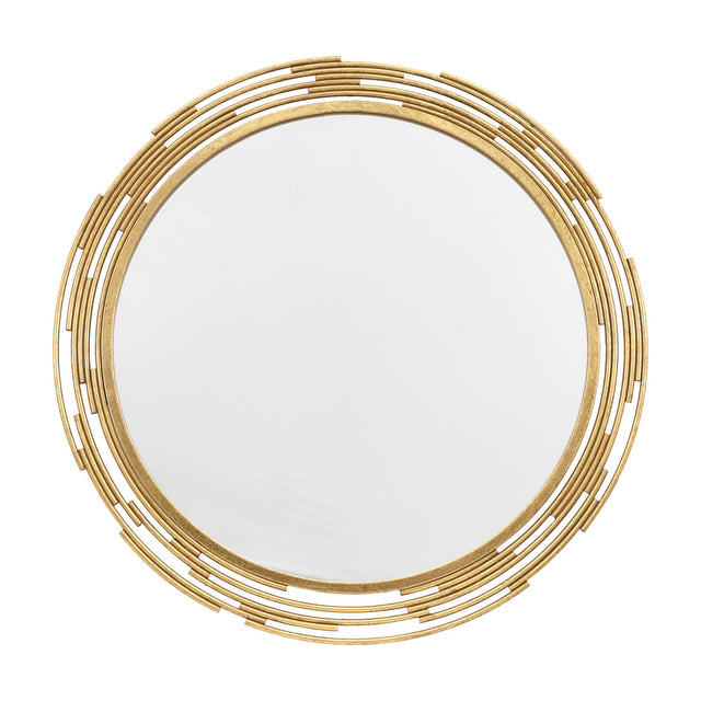 Cristo Round Metal Mirror – Gold