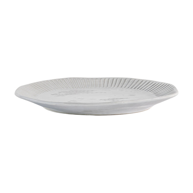 Organic Ridged Dinner Plate Set of 4