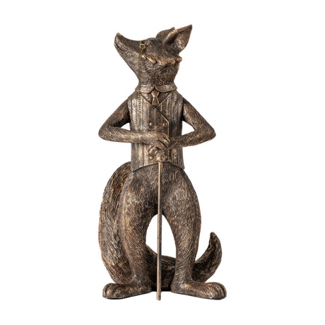 Lord Snooty Fox Figurine – Bronze