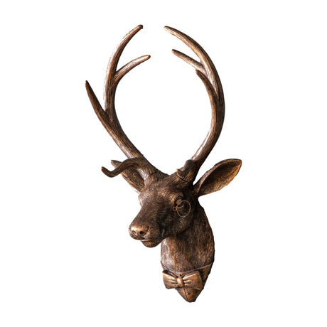 Sir Cameron Stag Wall Decor – Bronze