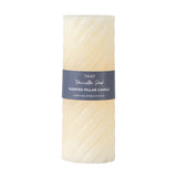 Twist Vanilla Pod Scented Pillar Candle Set of 2