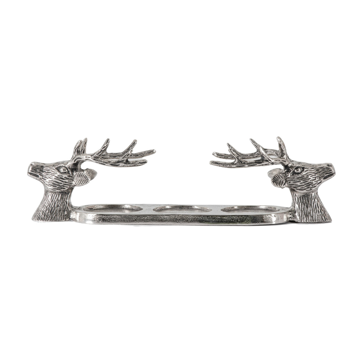 Stag Head Tealight Holder – Silver