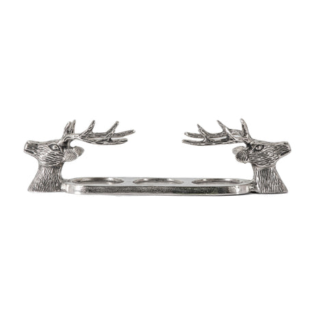 Stag Head Tealight Holder – Silver