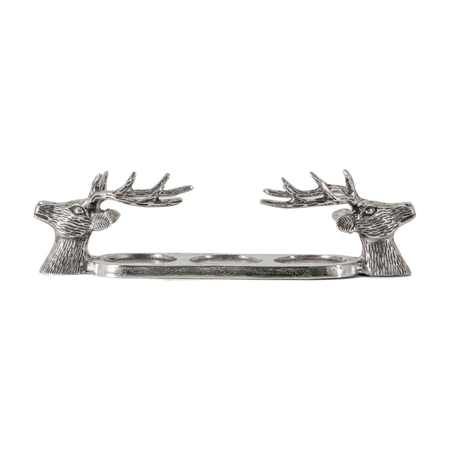 Stag Head Tealight Holder – Silver