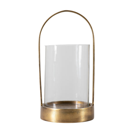 Linton Hurricane Candle Lantern – Antique Brass