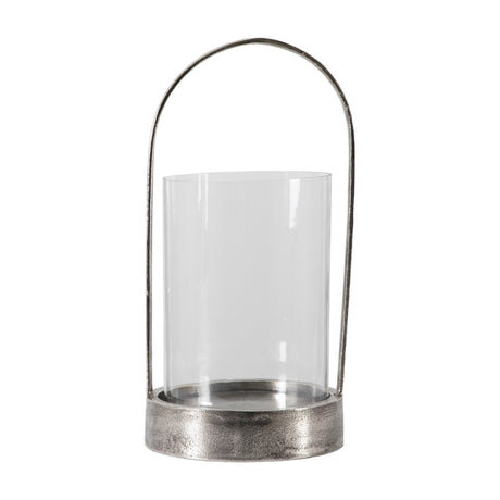 Linton Hurricane Lantern – Silver
