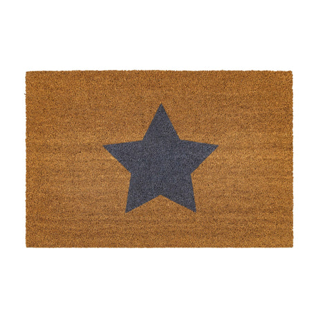 Jumbo Star Coir Doormat – Natural