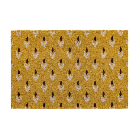 Ikat Coir Doormat – Ochre