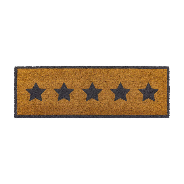 Star Coir Double Doormat – Natural