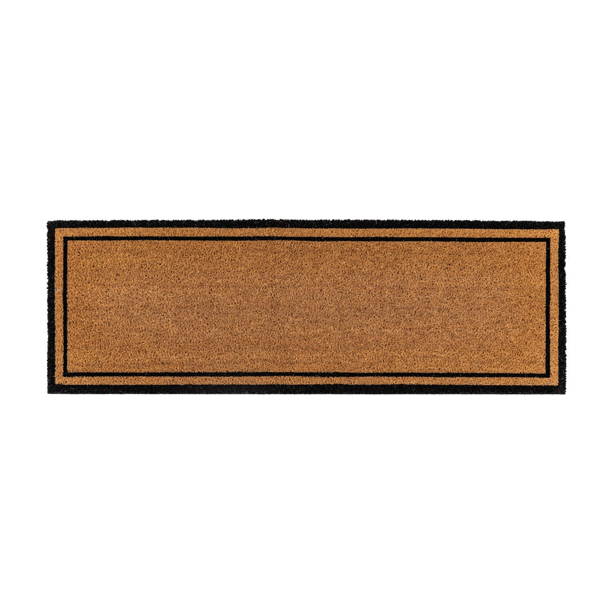 Coir Double Doormat with Border – Natural