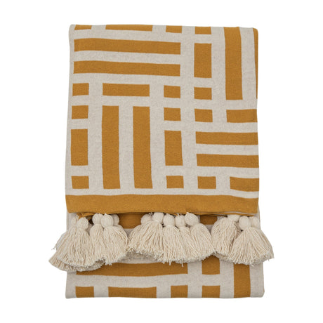 Merton Knitted Tassel Throw