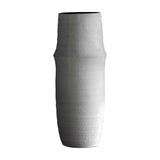Larson Textured Floor Vase – White