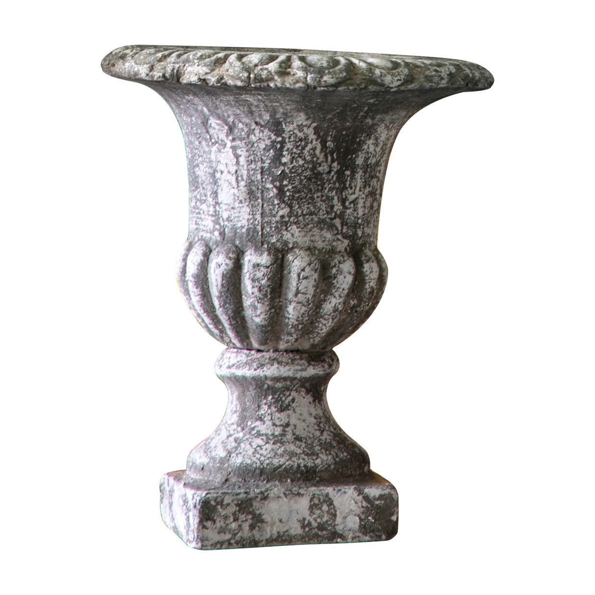 Amesbury Aged Cement Urn Planter – Grey