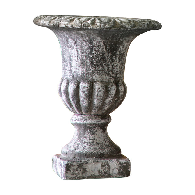 Amesbury Aged Cement Urn Planter – Grey