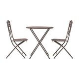 Brindisi Folding Bistro Set with 2 Chairs
