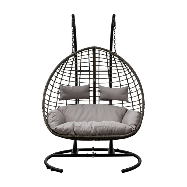 Adanero Hanging 2 Seater Chair – Grey