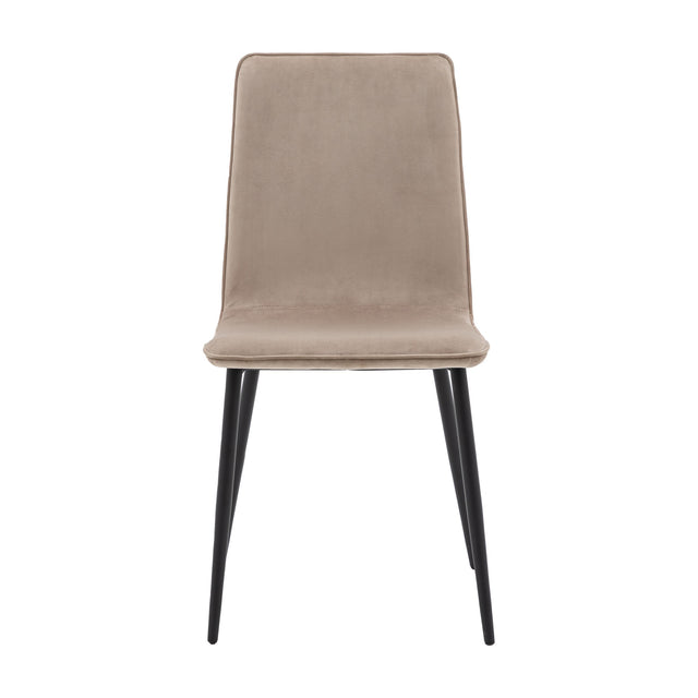 Widdicombe Velvet Dining Chair Set of 2 – Taupe
