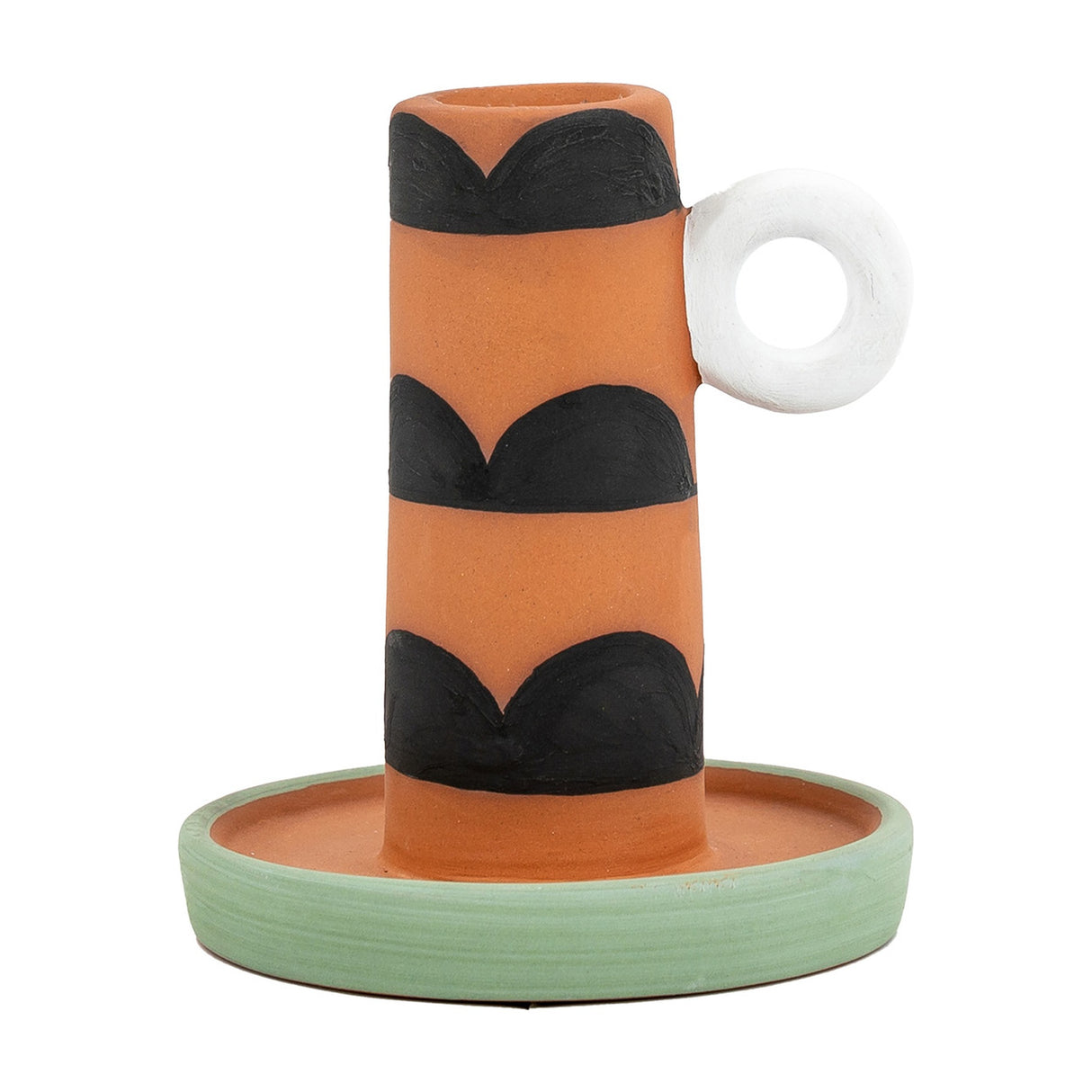 Fargo Terracotta Candlestick with Handle – Terracotta