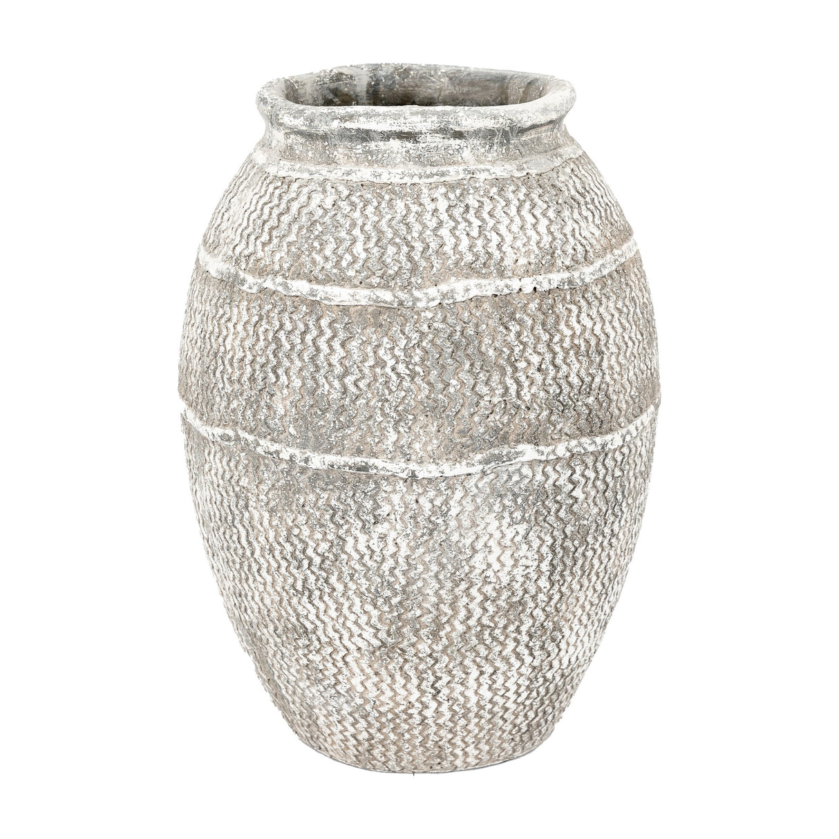 Zante Textured Cement Vase