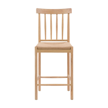 Eton Bar Stool with Woven Rope Seat, Set of 2 – Natural