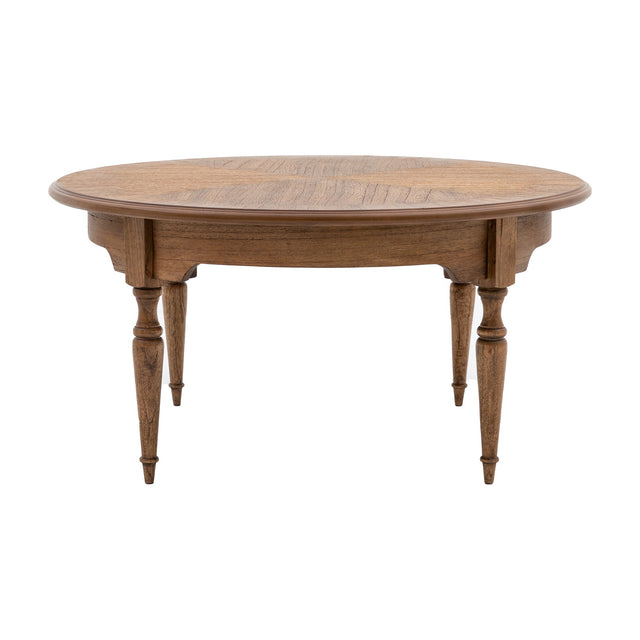 Highgrove Round Coffee Table – Natural Wood