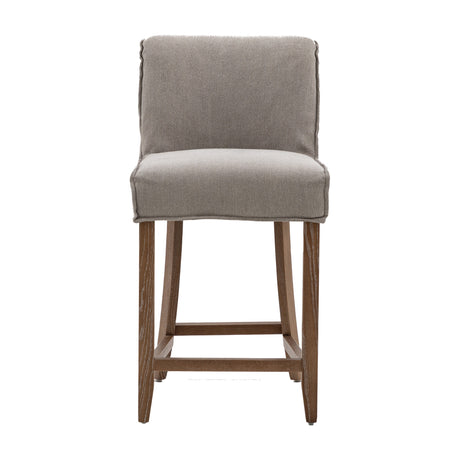 Tarnby Upholstered Bar Stool – Grey