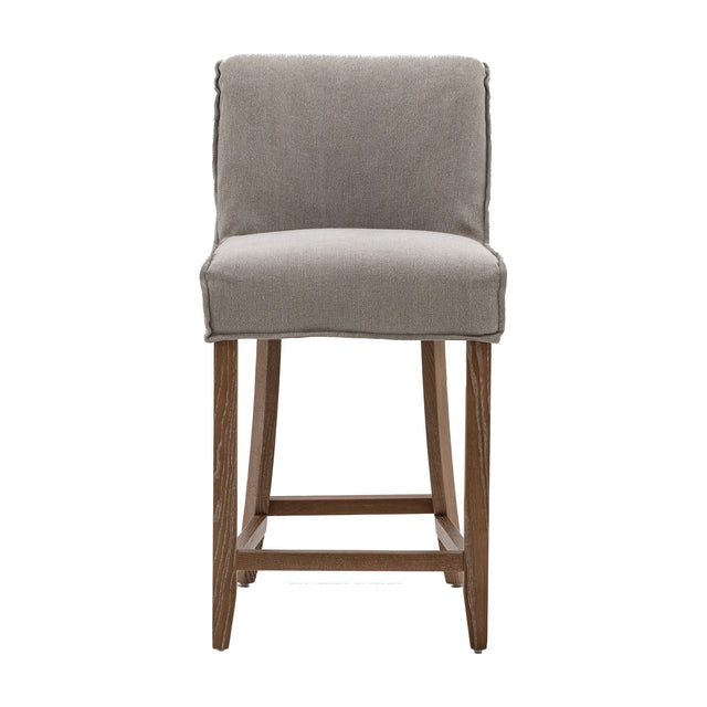 Tarnby Upholstered Bar Stool – Grey