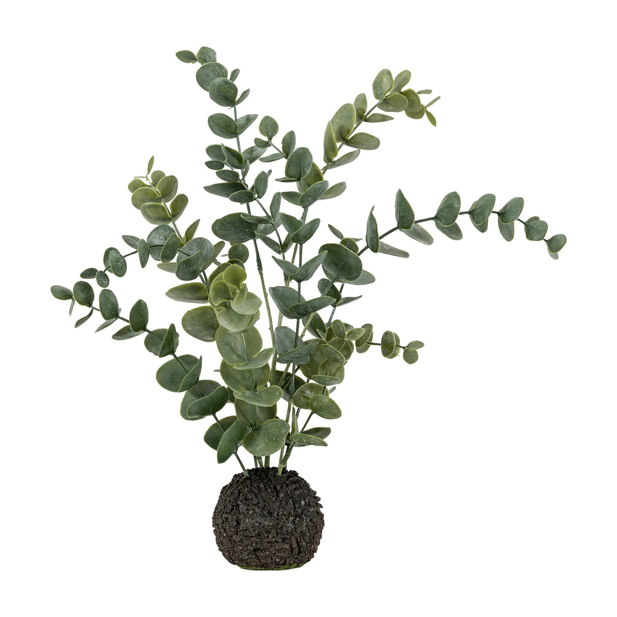 Artificial Eucalyptus Plant in Soil Ball – Green