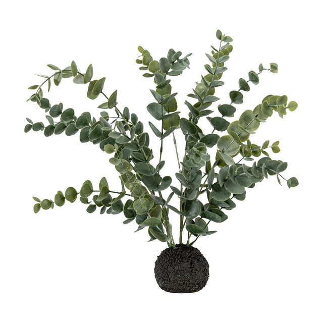 Artificial Eucalyptus in Soil Ball – Green