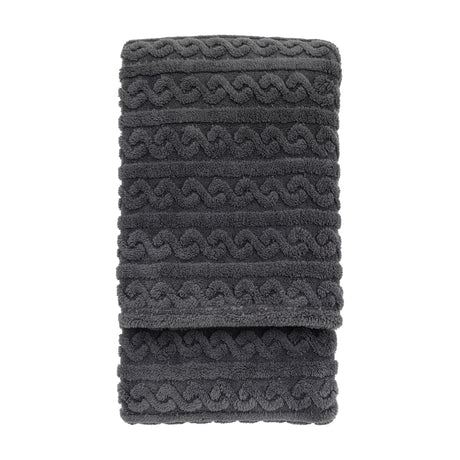 Textures Twist Knit Throw – Grey
