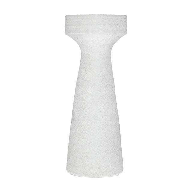 Luna Textured Ceramic Pillar Candle Holder
