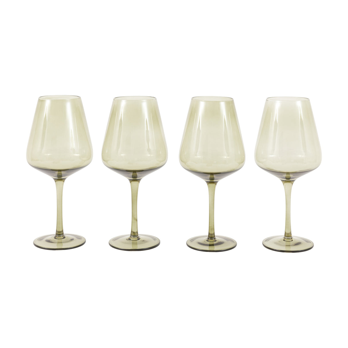 Wine Glasses Set of 4 – Smokey Green
