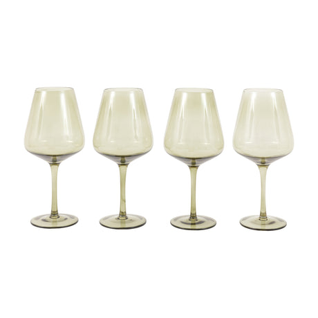 Wine Glasses Set of 4 – Smokey Green
