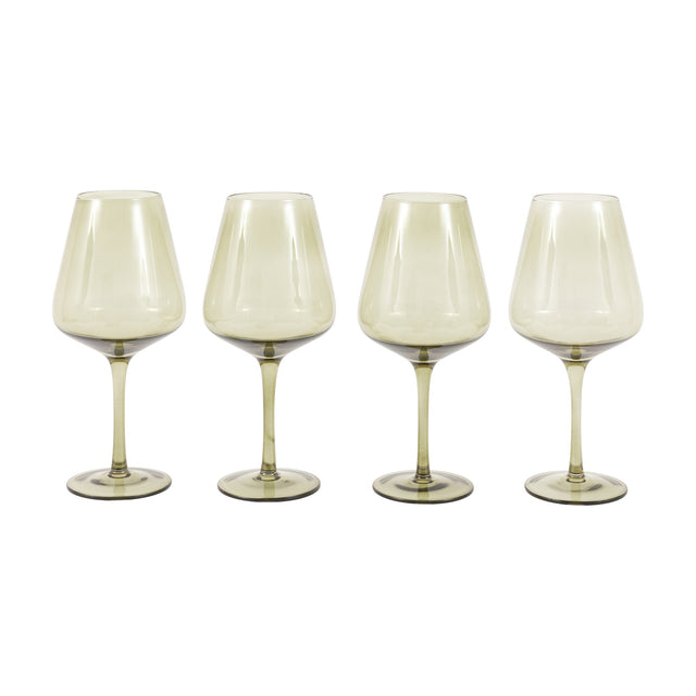 Wine Glasses Set of 4 – Smokey Green