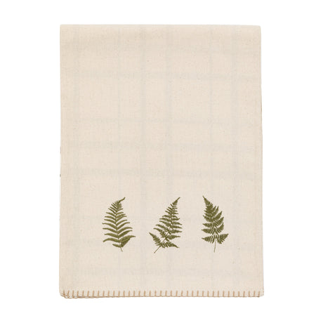Autumn Woodland Fern Table Runner – Natural