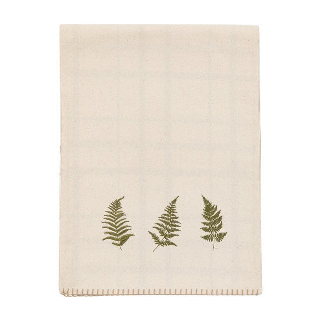 Autumn Woodland Fern Table Runner – Natural