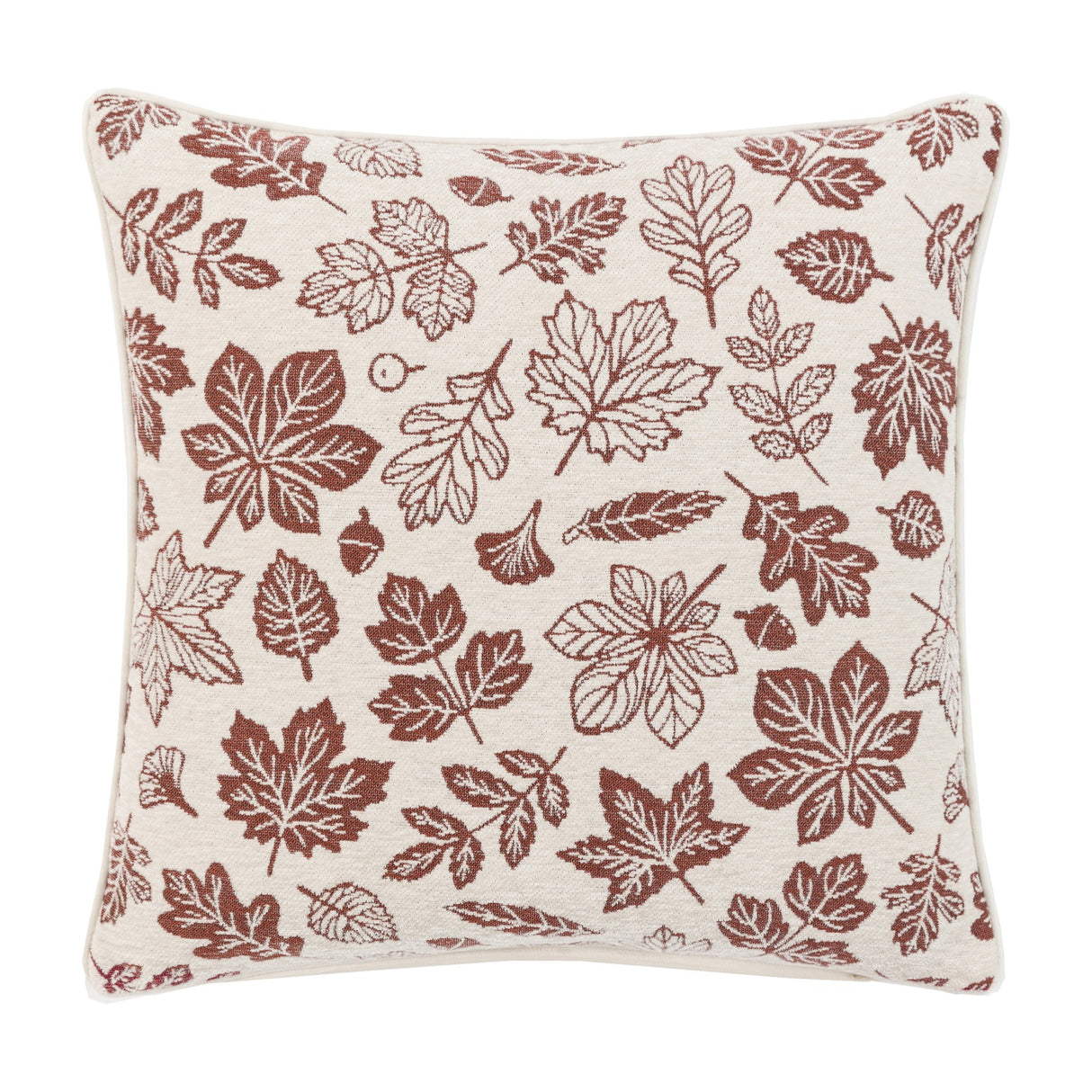 Autumn Leaf Chenille Cushion