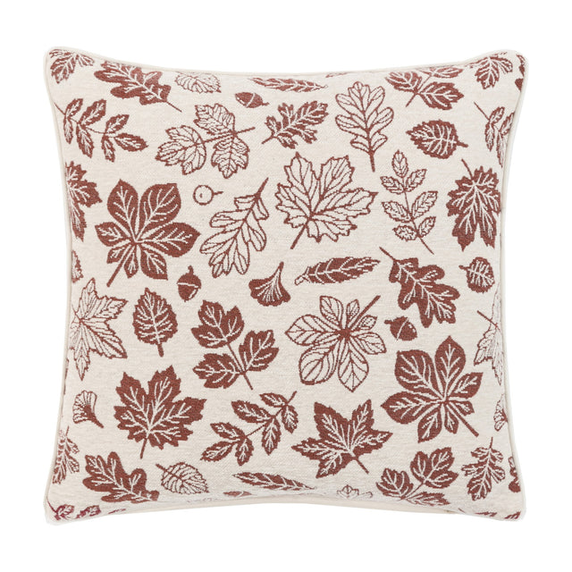 Autumn Leaf Chenille Cushion