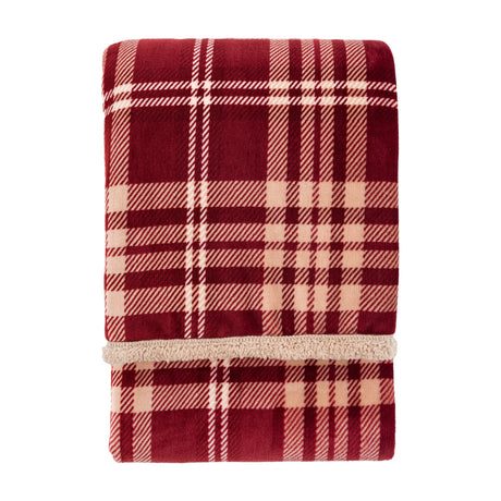 Kilburn & Scott Tartan Sherpa Throw